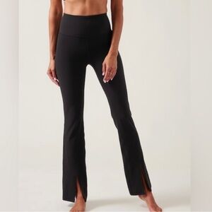 Athleta Black Elation Ultra High Rise Split Flare Pant!